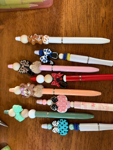 Beaded pens