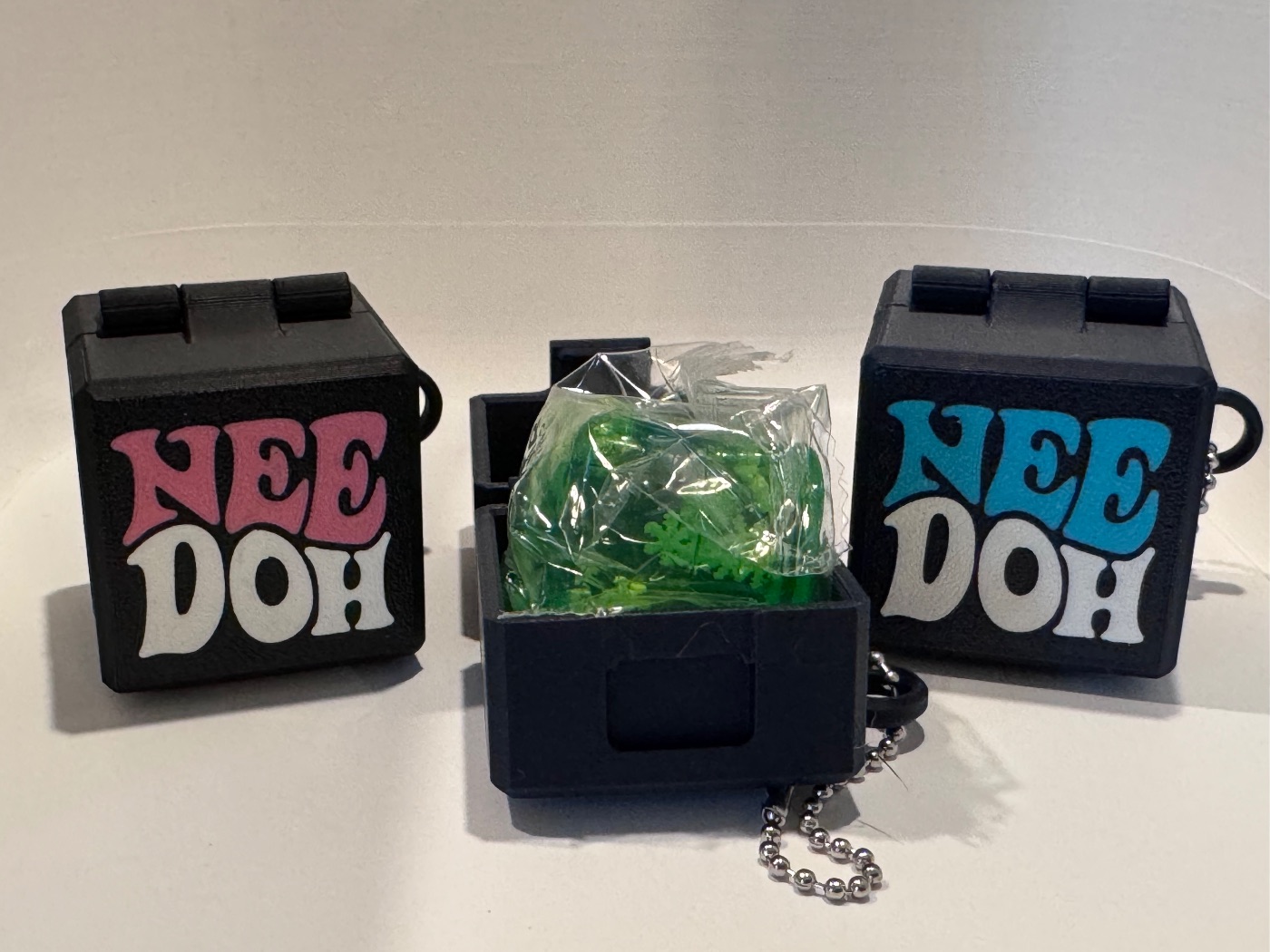 Mini Squishie with Keychain Container
