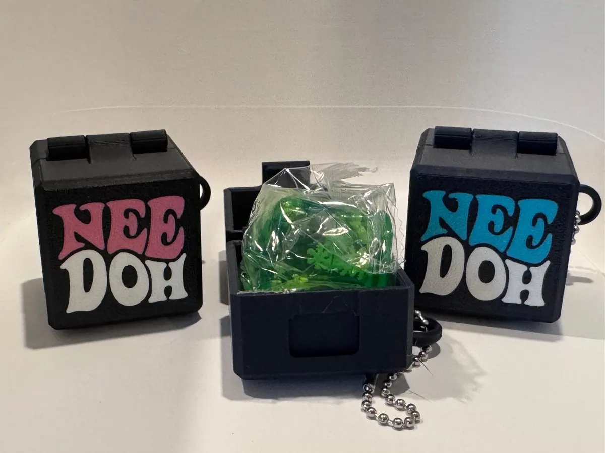 Mini Squishie with Keychain Container