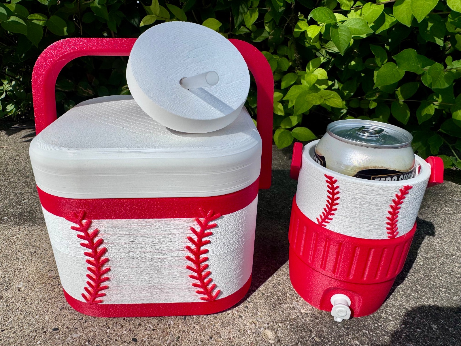 Baseball Can Cooler Set