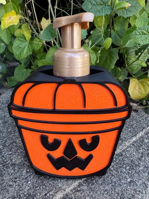 Pumpkin Boo Bucket Soap Holder