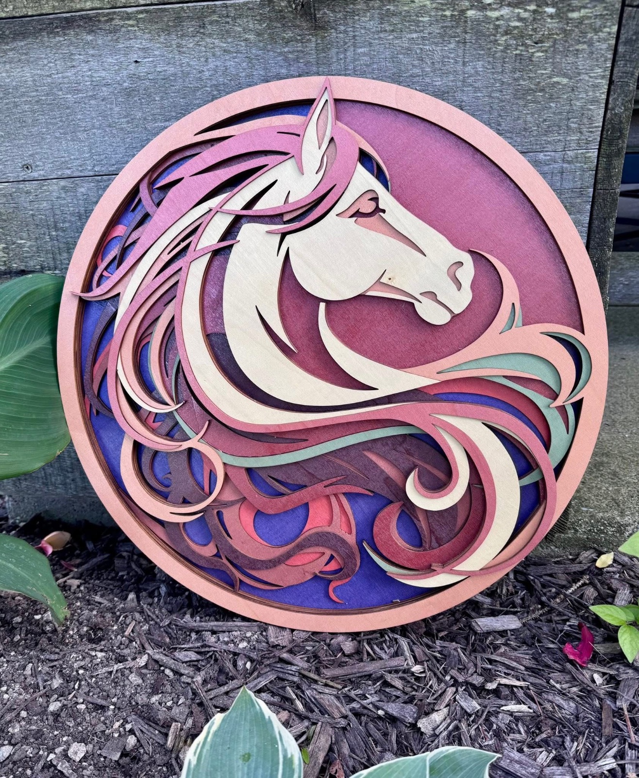 Horse Layered Wall Decor