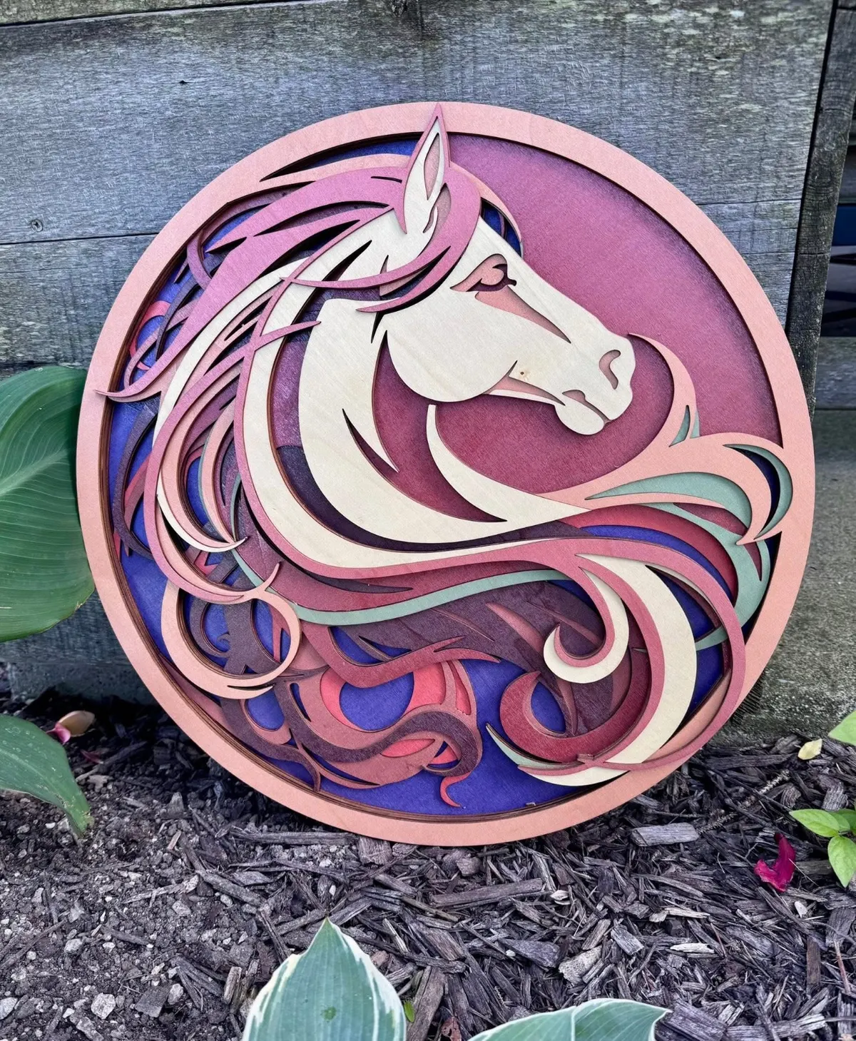 Horse Layered Wall Decor