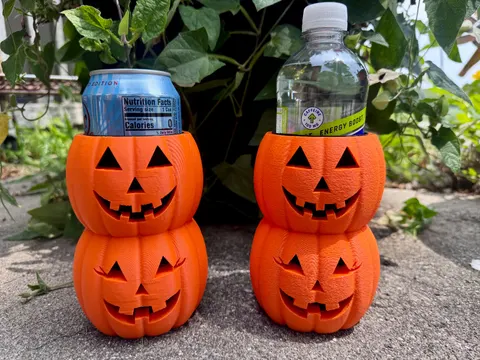Pumpkin 12oz and Skinny Can Holder
