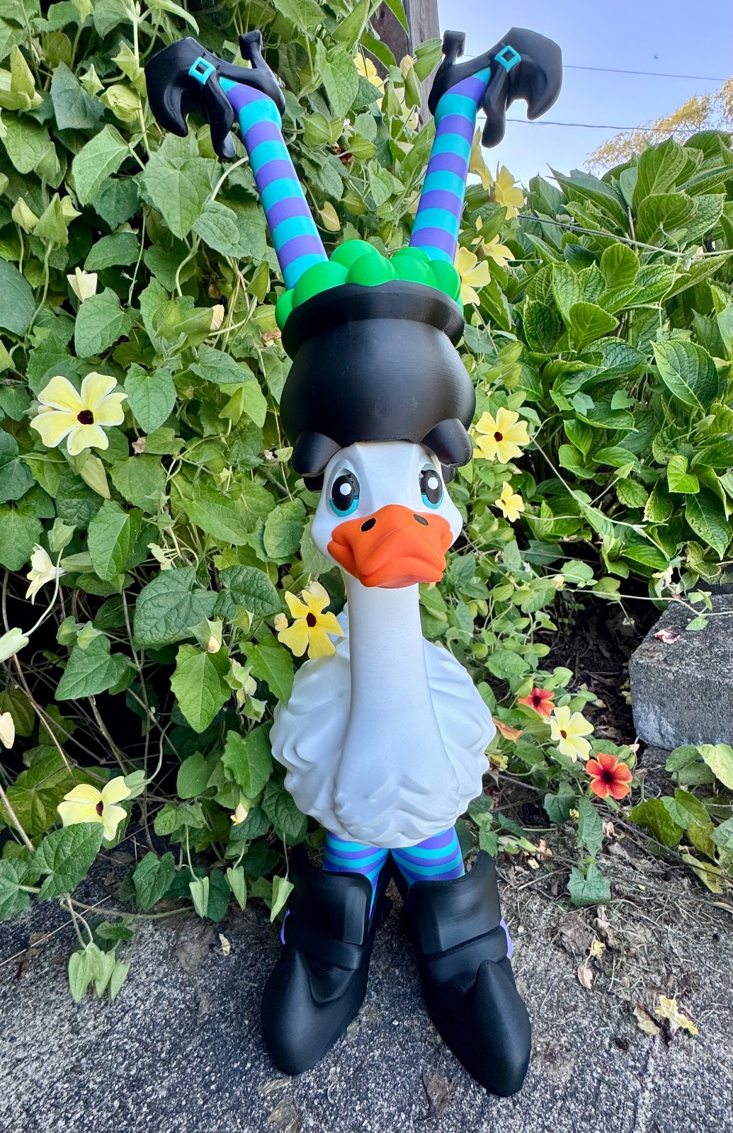 Witch Cauldron Porch Goose