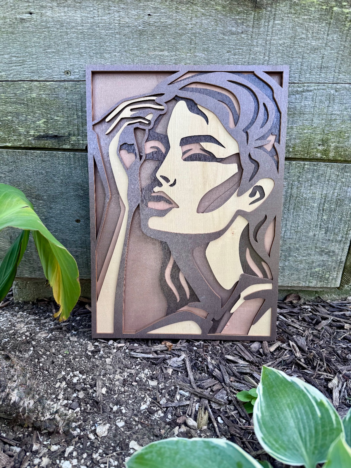 Woman Layered Wall Decor