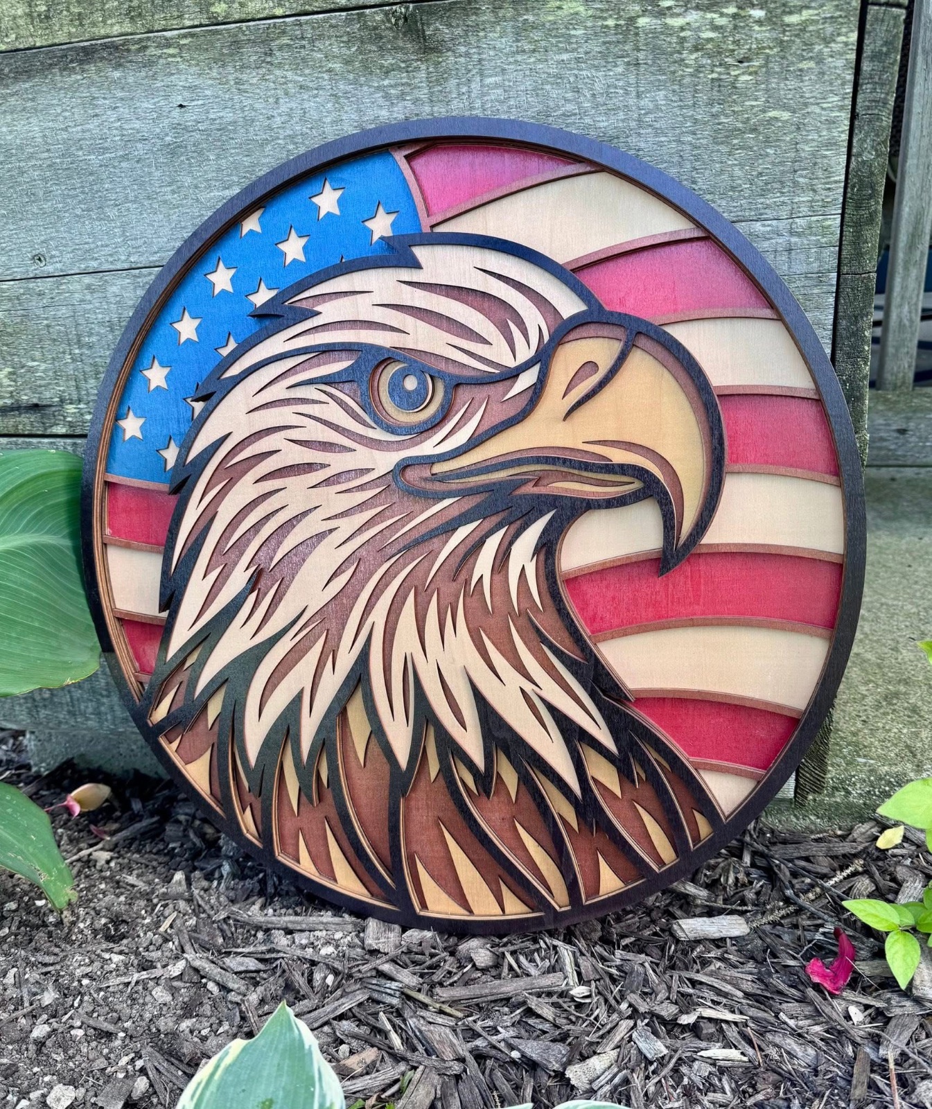 Eagle Layered Wall Decor