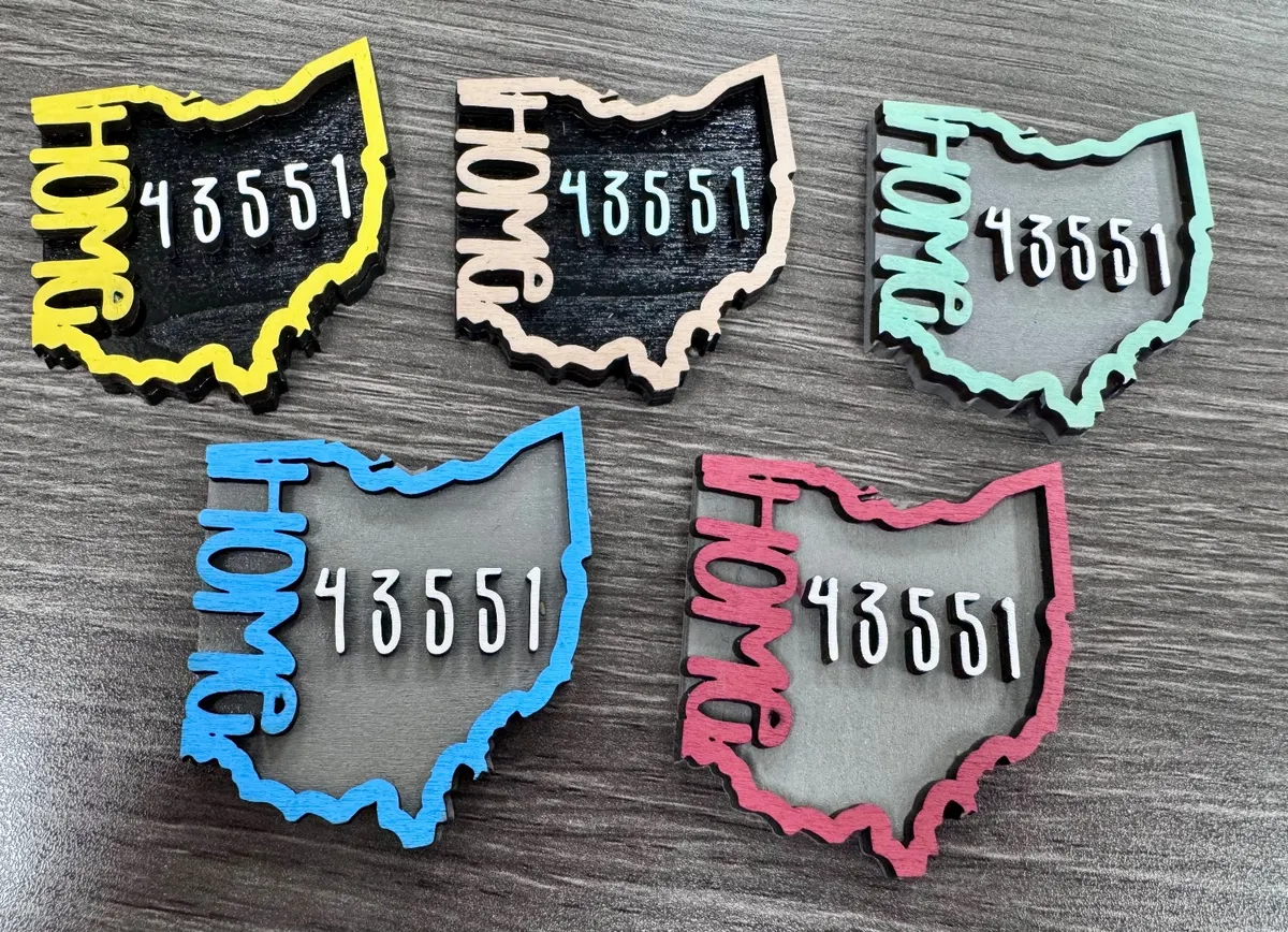 Ohio Home Zip Code Magnet
