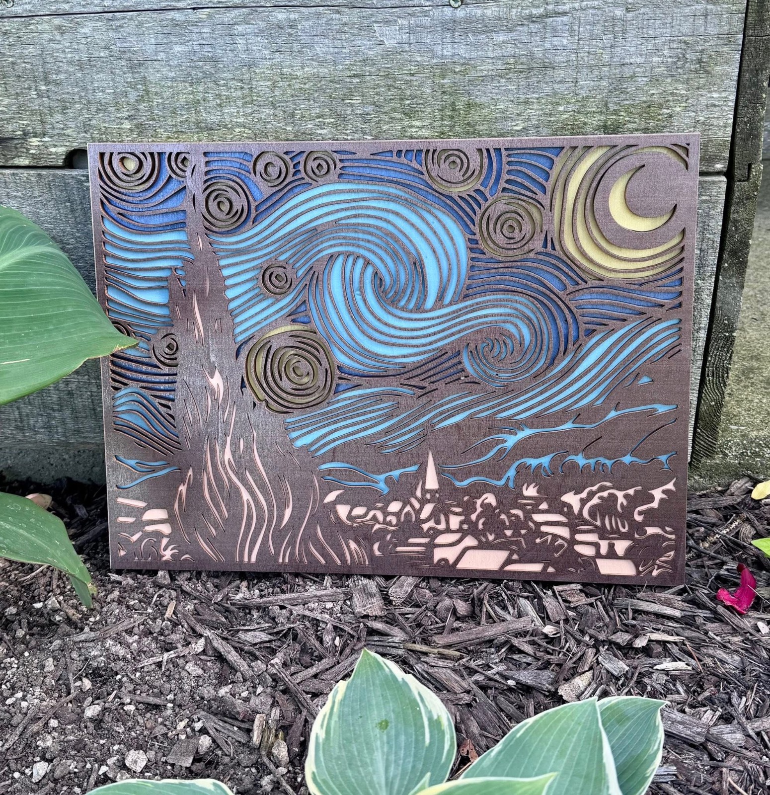 Starry Night Layered Wall Decor