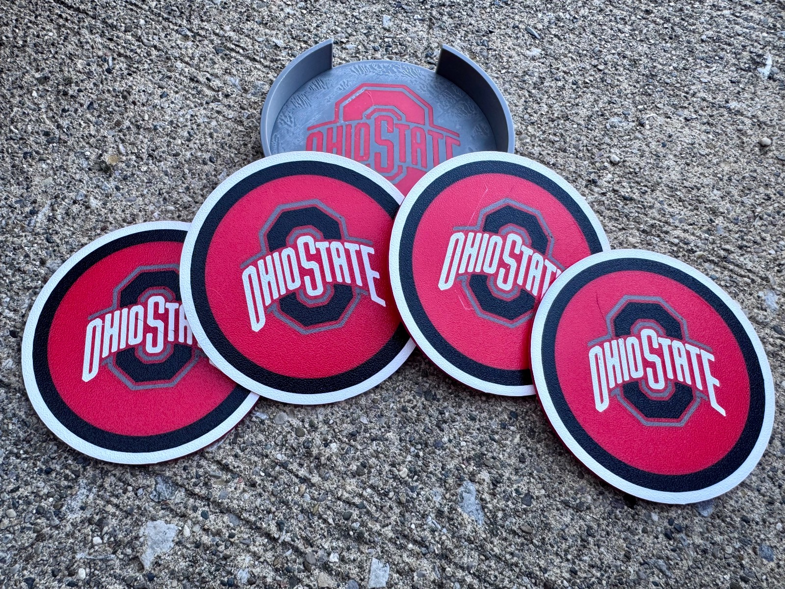 Ohio State Red Coaster Set