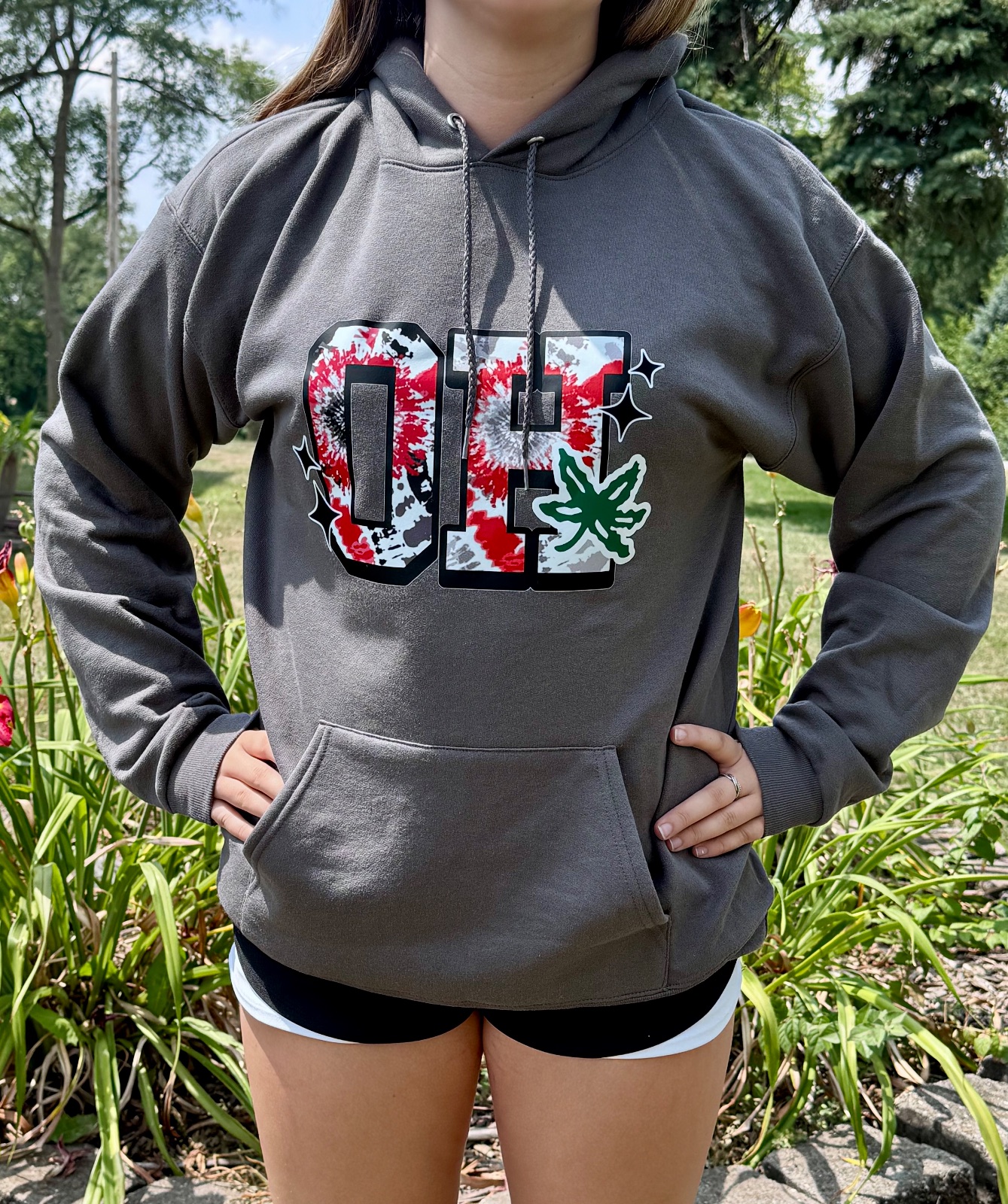 OH Buckeye Leaf Hoodie