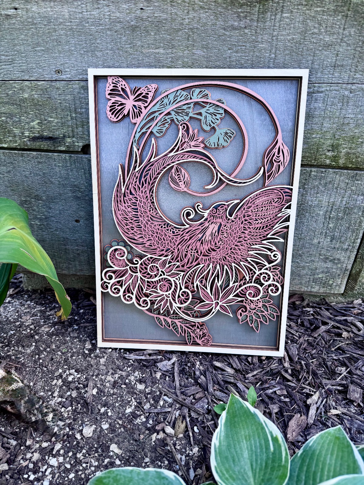 Phoenix Layered Wall Decor