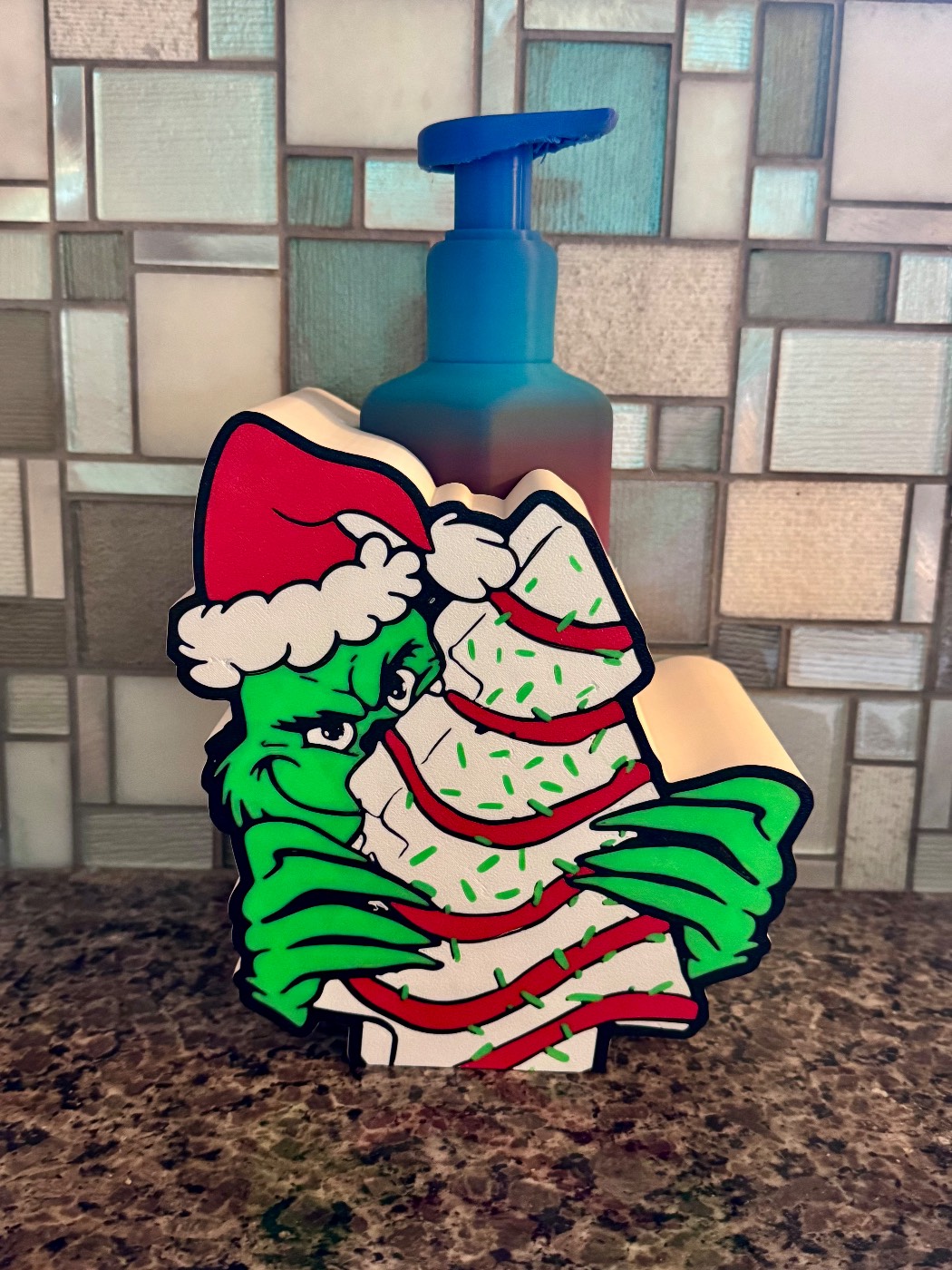 Grinch Tree Cake Soap Holder