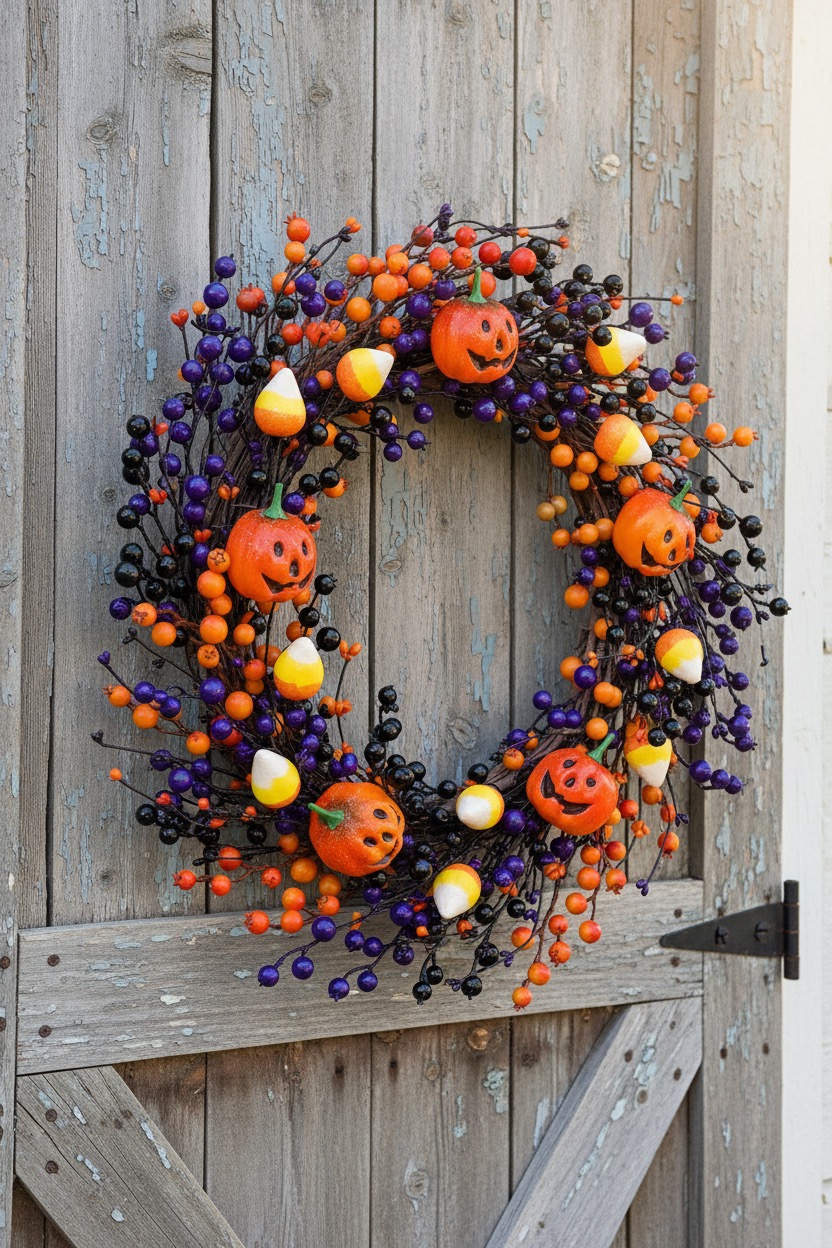 Halloween Grapevine Wreath