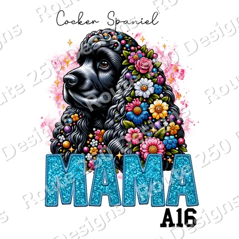 Cocker Spaniel Black A16