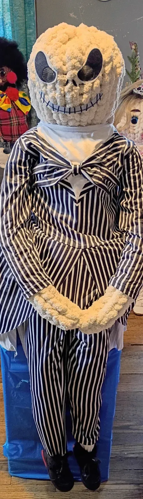 Handmade Jack Skellington-Inspired doll