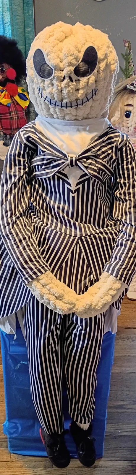 Handmade Jack Skellington-Inspired doll