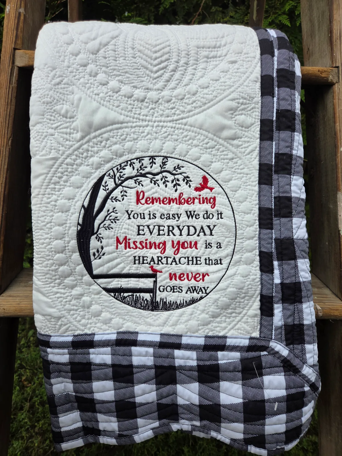 Missing you Memory Quilt