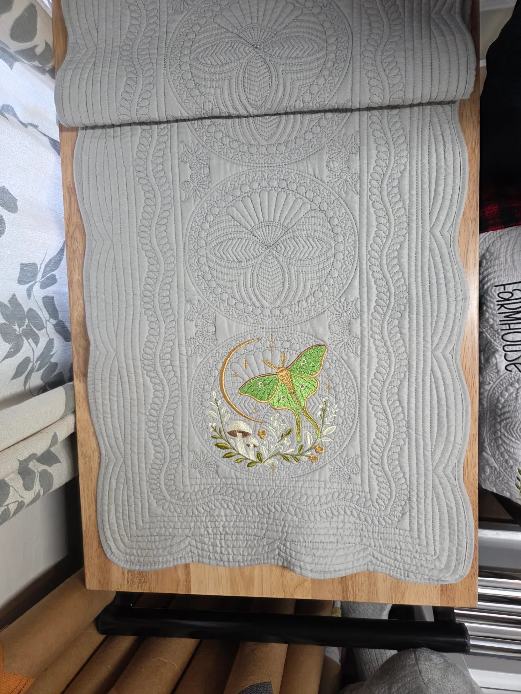 Luna Moth Table runner
