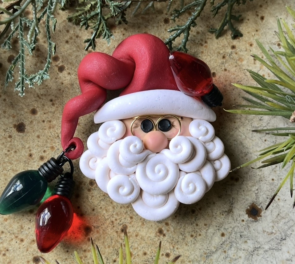 Christmas lights Santa