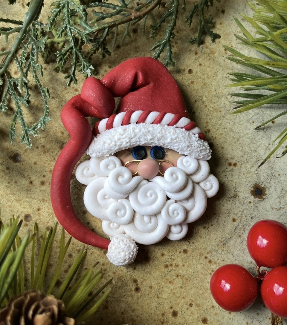 Polymer clay Santa
