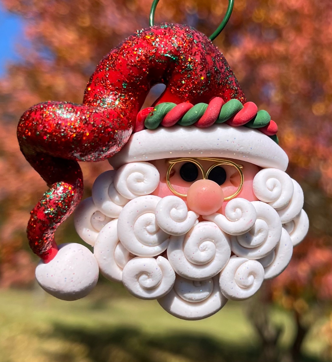 Curly hat Santa