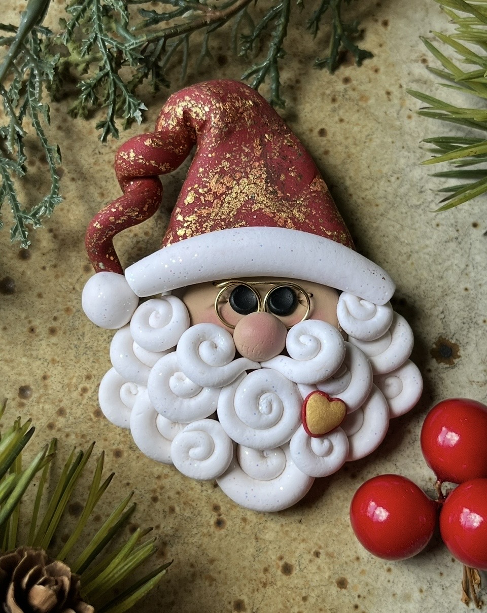 Golden flecked Santa