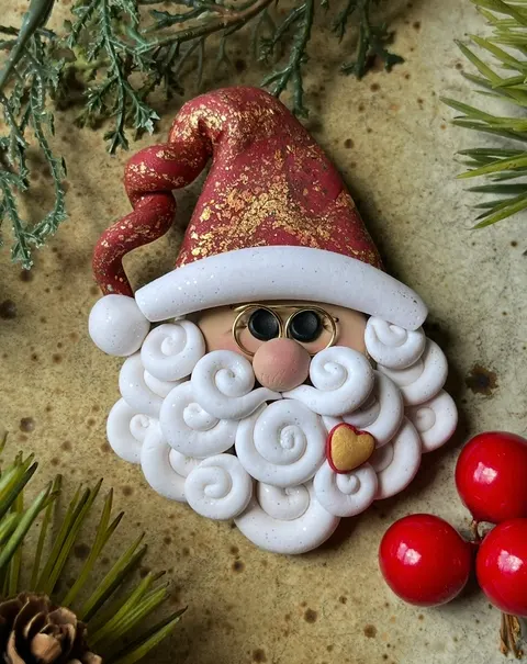 Golden flecked Santa