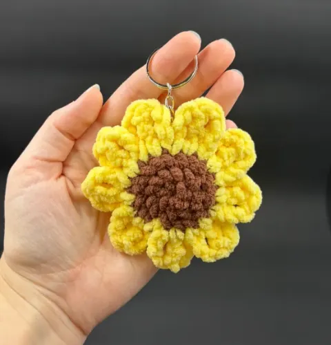 Sunflower Keychain