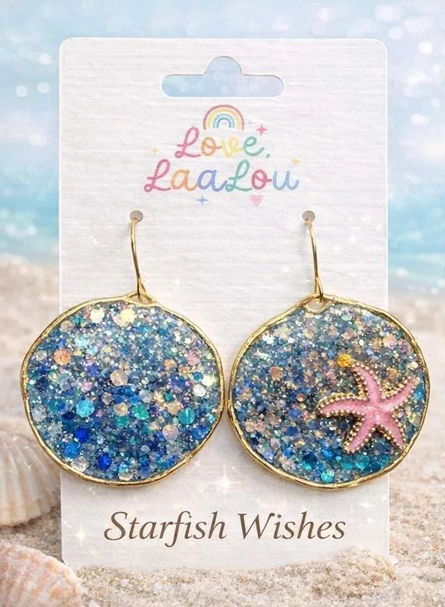 Starfish Wishes Resin Earrings