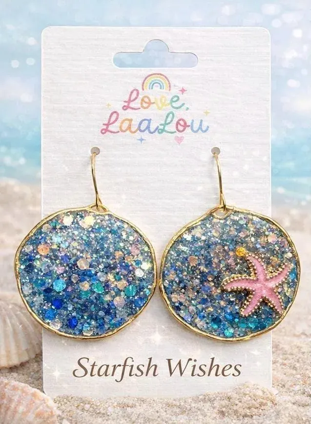Starfish Wishes Resin Earrings