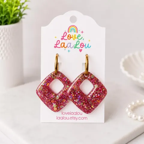 Ombré Glitter Earrings