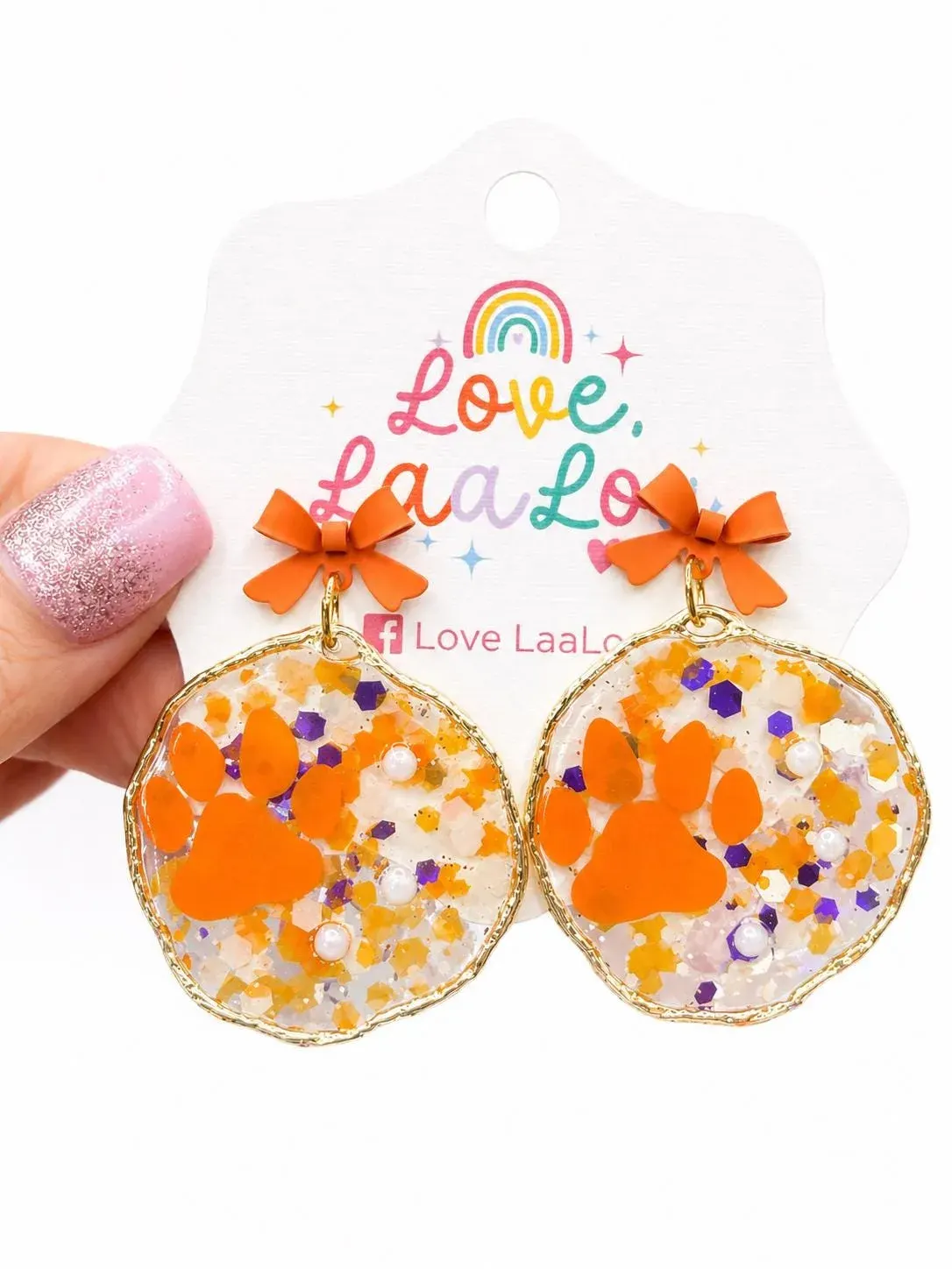 Tiger Paw Print Earrings