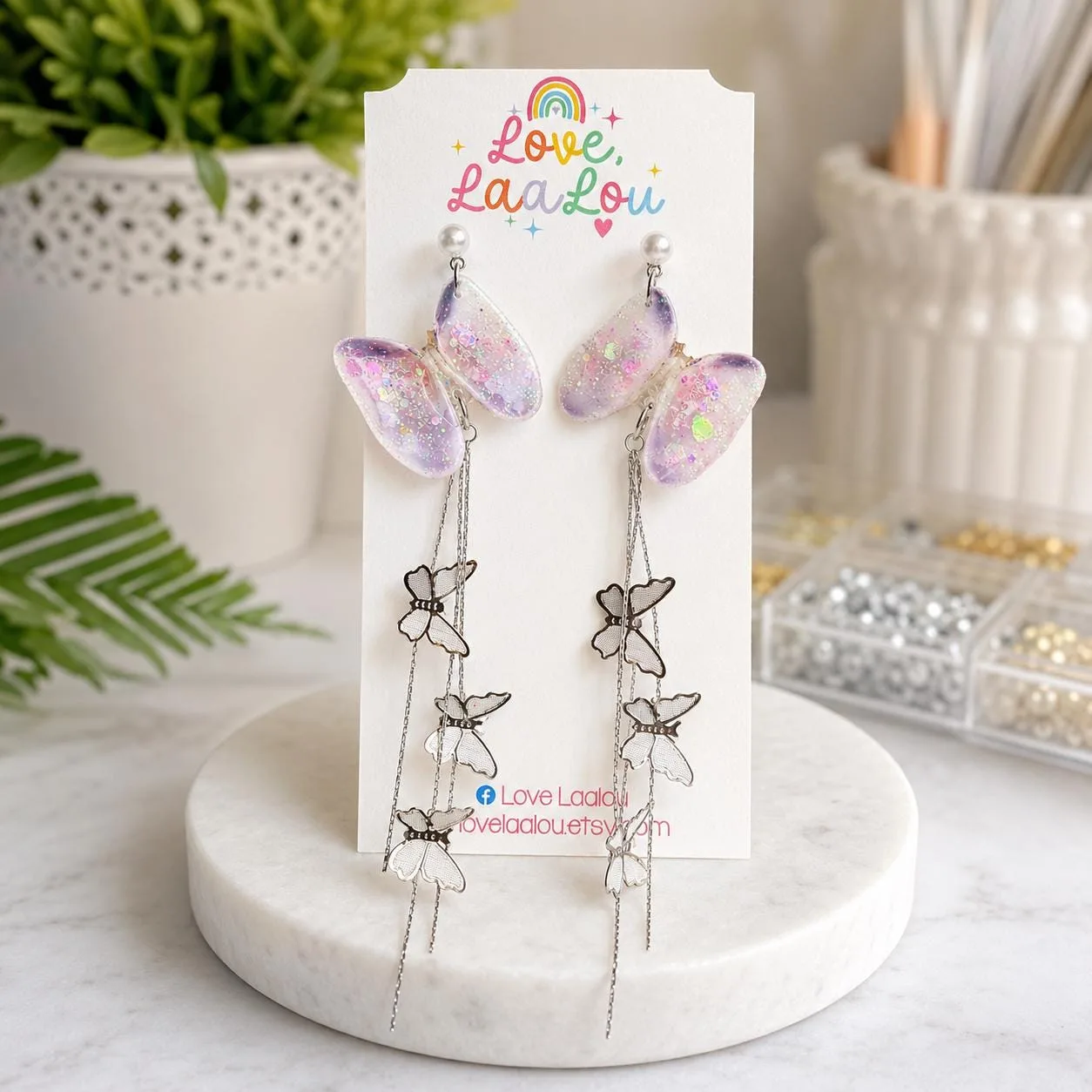 Butterfly Shell Earrings