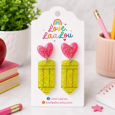 Teacher Pencil Earrings